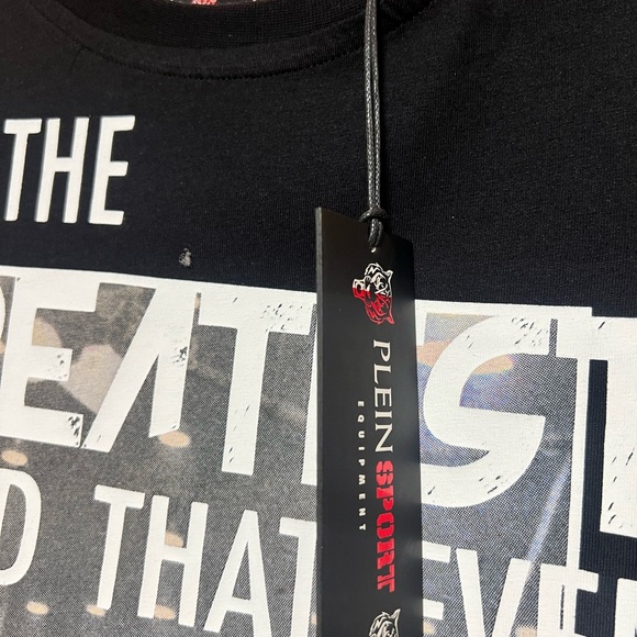 Plein Sport Muhammad Ali I’m The Greatest Black Graphic Short Sleeve Tee - S - Picture 2 of 4